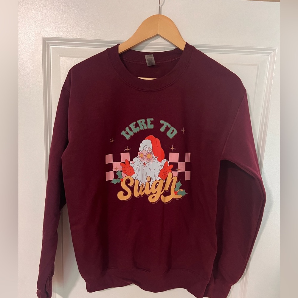 Christmas Sweater - never worn “Here to Sleigh”